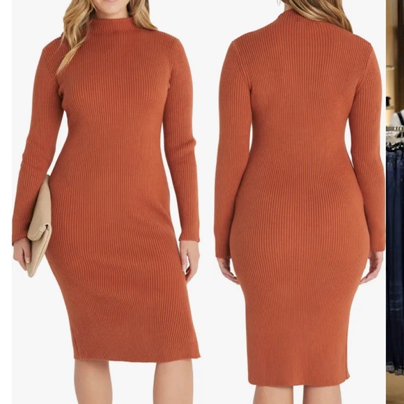 Vici Dresses & Skirts - VICI COLLECTION Mock Neck Long Sleeve Sweater Dress Medium